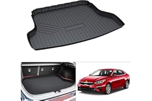 Cartist Cargo Liner Custom Fit for Kia Forte 2019-2024 Accessories All Weather Trunk Mat for Forte Cargo Mat Heavy Duty TPE Anti-Slip High Side