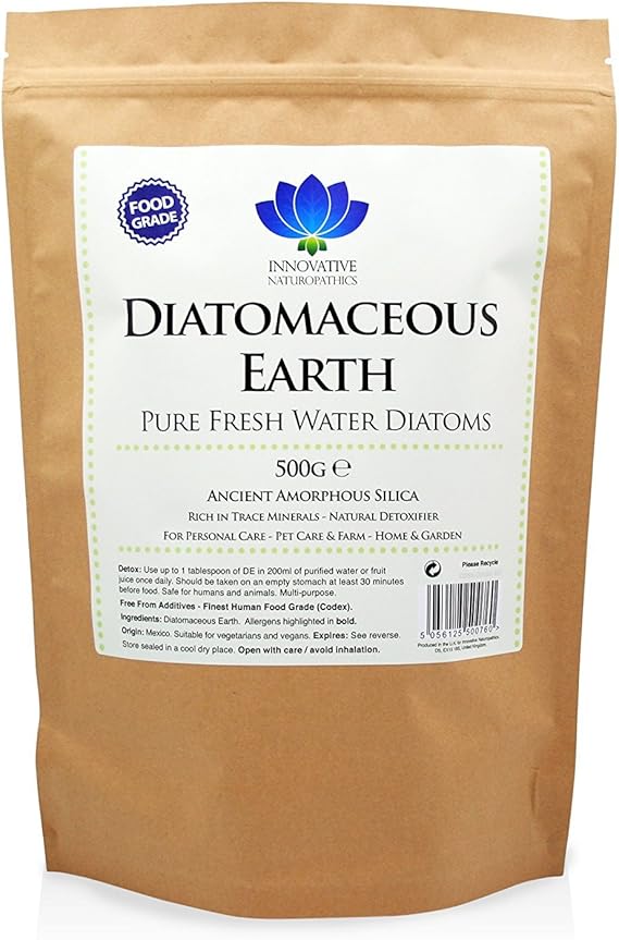 Diatomaceous Earth 500g Pure Food Grade Ultrafine Powder Amazon.co