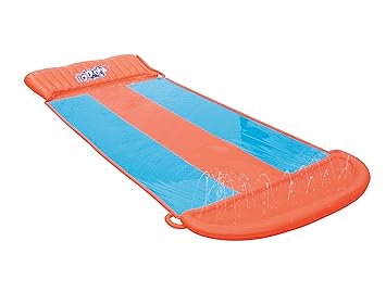Bestway H2oGo 3er-Wasserrutsche, mit aufblasbarer Startrampe, Triple Ramp, 549 cm