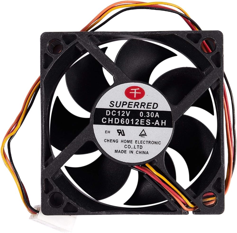 Dacvgog 60mm 12V 0.3A 4 Pin PC Computer Case Cooling Fan CHD6012ES-AH