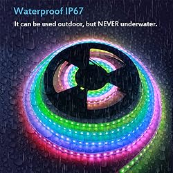 ALITOVE WS2811 Addressable RGB LED Strip Light 24V