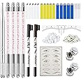 MOKOHOA Microblading Kit, Eyebrow Microblading Pen Microblade Kit with microblading blades Microblading Supplies for Permanent Makeup Supplies