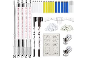 MOKOHOA Microblading Kit, Eyebrow Microblading Pen Microblade Kit with microblading blades Microblading Supplies for Permanent Makeup Supplies