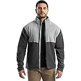 ATG mens Color Block Micro Fleece Mock Neck Jacket