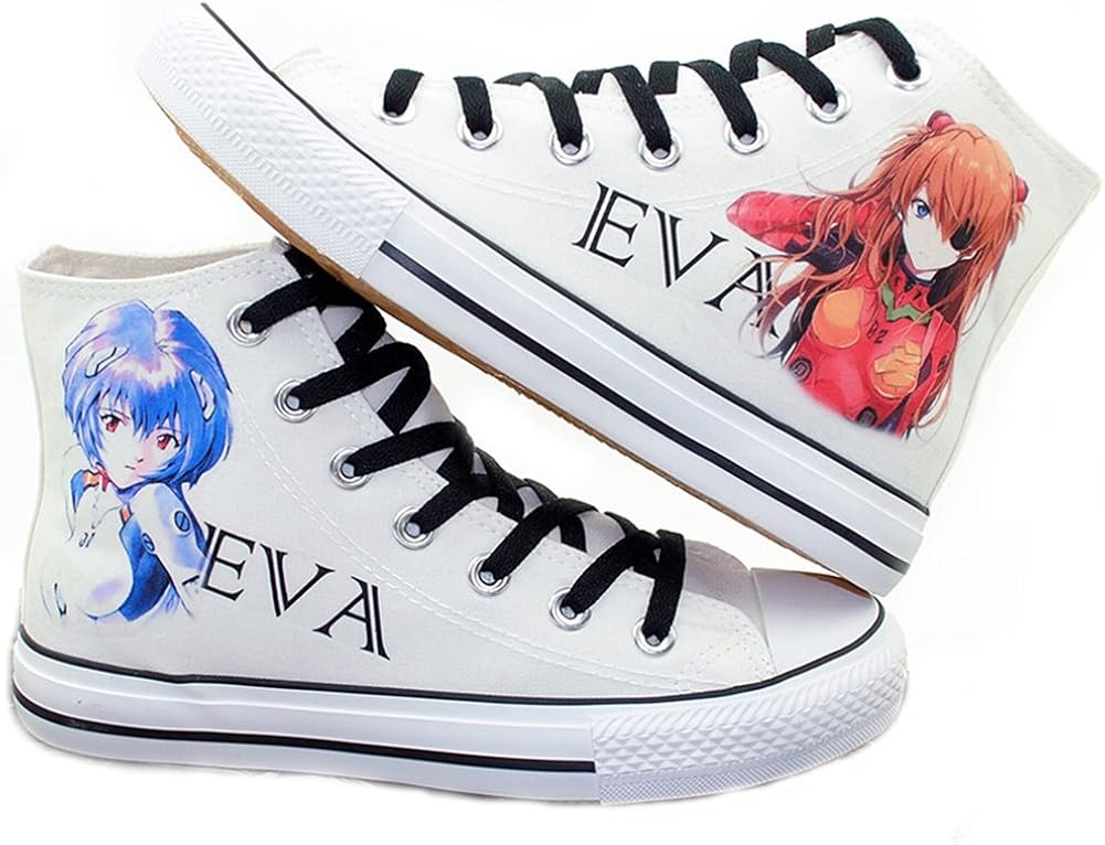 Telacos EVA Neon Genesis Evangelion Ayanami Rei Soryu Asuka Langley Cosplay Shoes Canvas Shoes Sneakers