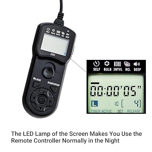 Jjc Timer Remote Shutter Release Canon Rebel T6 Sony A6400 JJC