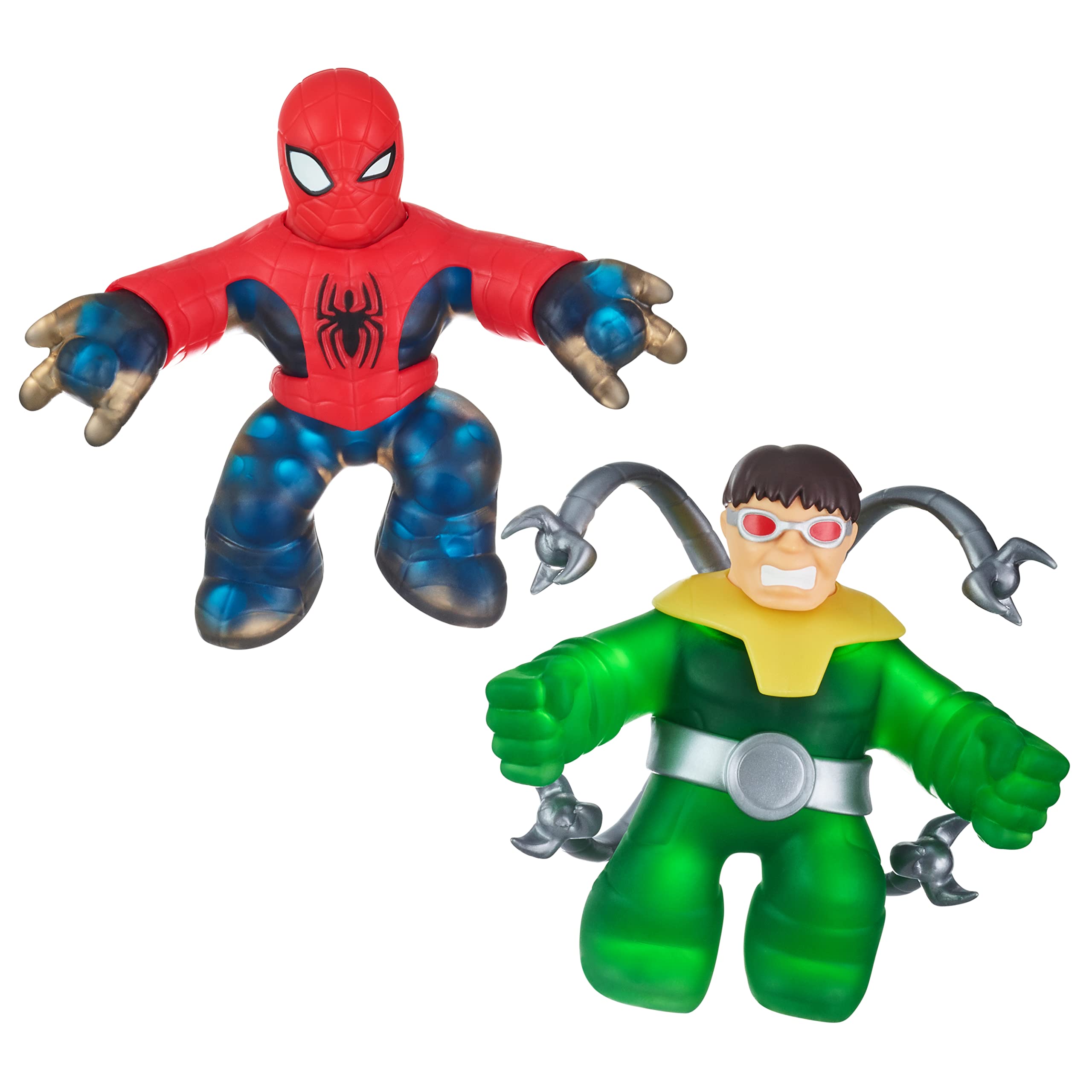 Heroes of Goo Jit Zu Marvel Versus Pack - 2 Exclusive Marvel Heroes 4.5-Inch Tall Action Figures, Ultimate Spider-Man versus Doctor Octopus (41378)