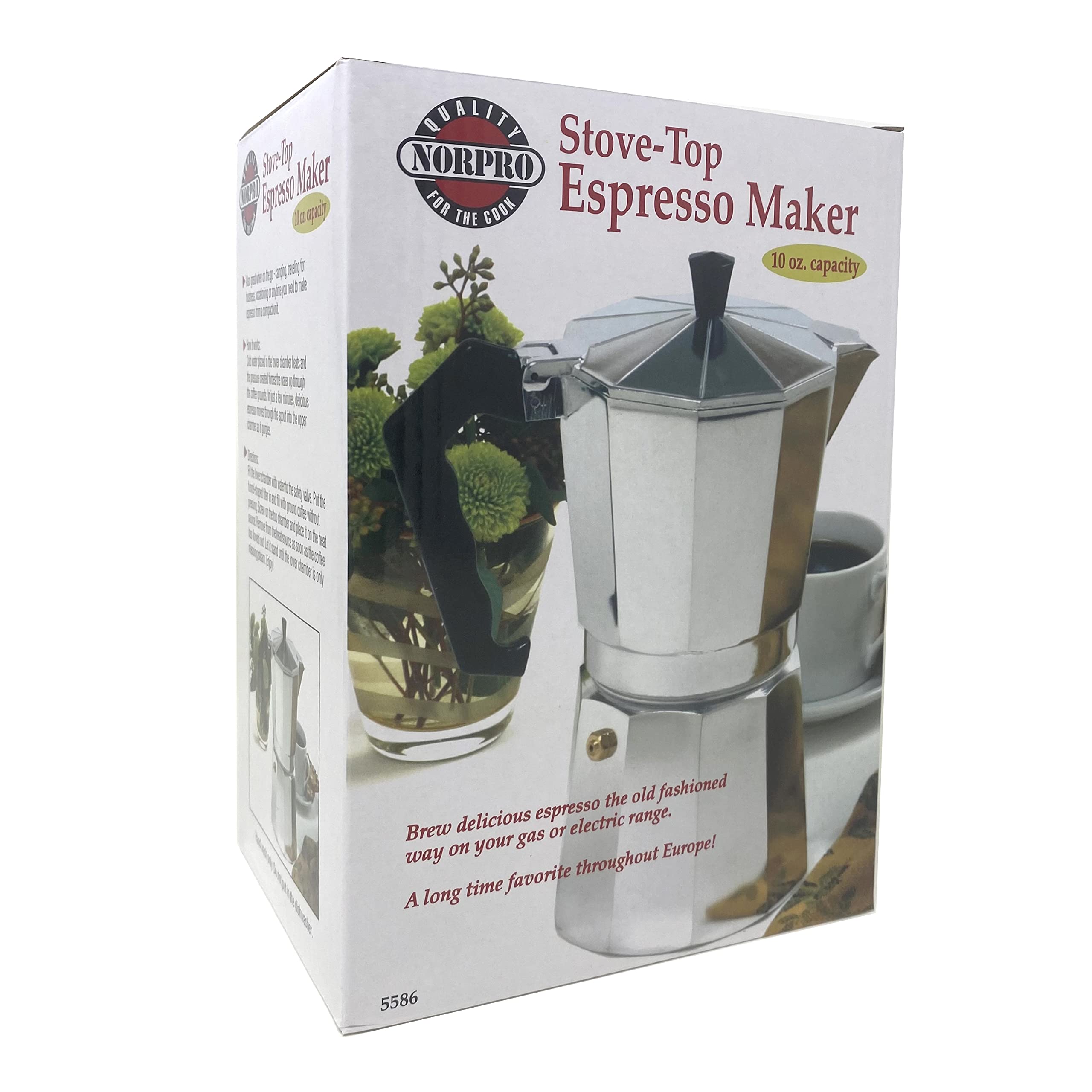 Norpro Espresso Maker, Set of 5, Silver