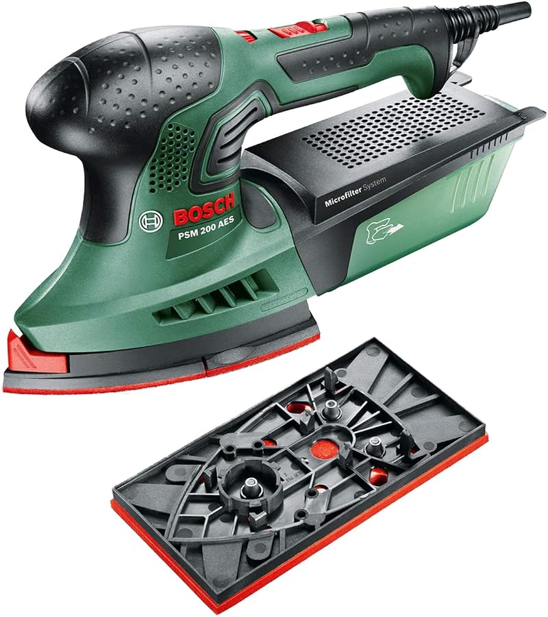 Bosch PSM 200 AES Multi Grinding Machine 200W with Case SDS Sanding Attachments