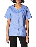 WonderWink Women's Wonderwork Short Sleeve Snap