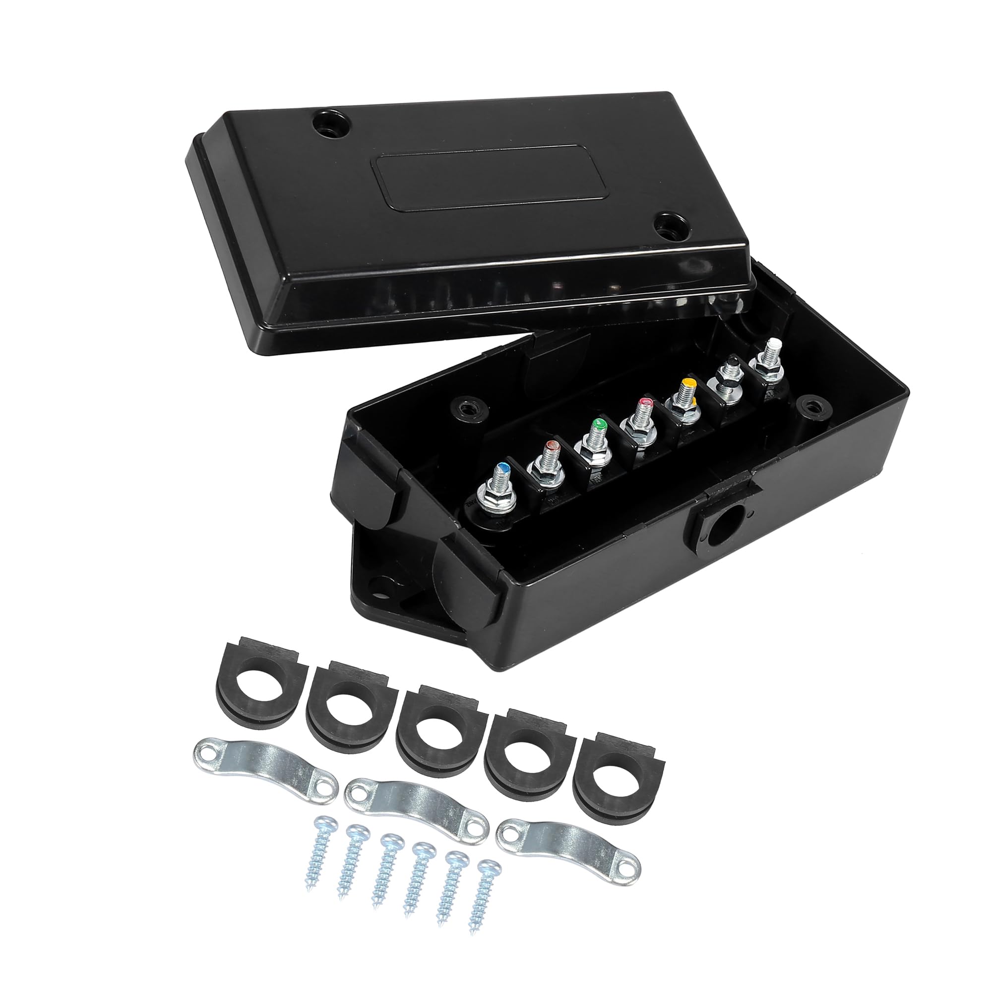 Hihaha Junction Box/for Truck/Metal Plastic / 1Set Black