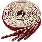 YJRVFINE Colored Flat Shoe Laces: Wide Block Color Shoelaces for Sneakers | 1 Pair, 10mm, 12 Stripe Colors, 28"-59", Men &amp; Women