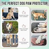 SlowTon Dog Boots Waterproof Non-Slip Paw Protectors Reflective Straps 9 Sizes view 7