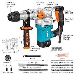 Berserker 1-1/8" SDS-Plus Rotary Hammer Drill with