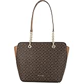 Calvin Klein womens Hailey Signature Top Zip Chain Tote