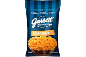 GARRETT POPCORN SHOPS Garrett Popcorn CheeseCorn, 5oz, 1 Bag,​ Cheese Gourmet Popcorn, Gluten Free, Salty Snack, Popped Popcorn Bags