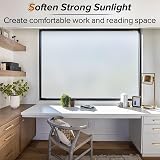 rabbitgoo Window Film Privacy 30x400 cm Frosted Glass Self Adhesive Roll view 3