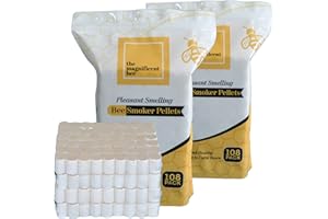 The Magnificent Bee Smoker Pellet, Natural Hive Beekeeping and Beekeeper Accessories for Honey Bees, Clean and Natural Burning, Pleasant Smell for Outdoor Use | USA Brand (216 Pack)