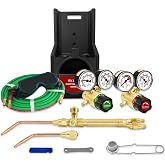 RX WELD Light Duty Oxy-Fuel Welding and Cutting Torch Kit | HVAC Brazing Set, Check Valves &amp; Tote, Cylinders Not Included