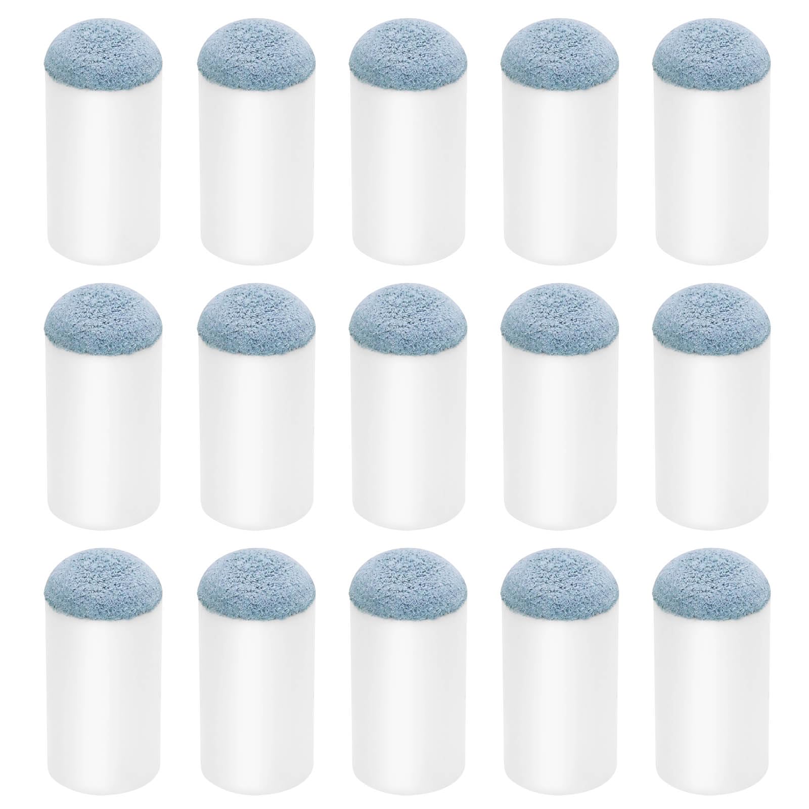 YINETTECH 40Pcs 13mm Replacement Head for Pool Cue Slip On Pool Cue Tips Replacement Pool Cue Club Head Protective Cover Can Be Cut