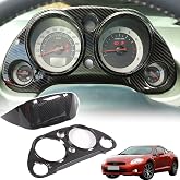 Center Console Dashboard Meter Panel Frame Trim Compatible with Mitsubishi Eclipse 2006-2011,Car Dash Instrument Panel Speedometer Frame Molding Cover Trim Accessories (ABS Carbon)
