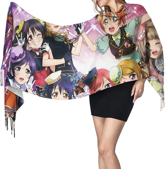 Amazon 最高級 カシミヤ マフラー レディース スカーフ ストール アニメ 2 カシミア ショール おしゃれ 防寒 フリンジスカーフ 暖かい リスマス ギフト 秋 冬 プレゼント 大サイズ 196x68cm マフラー 通販