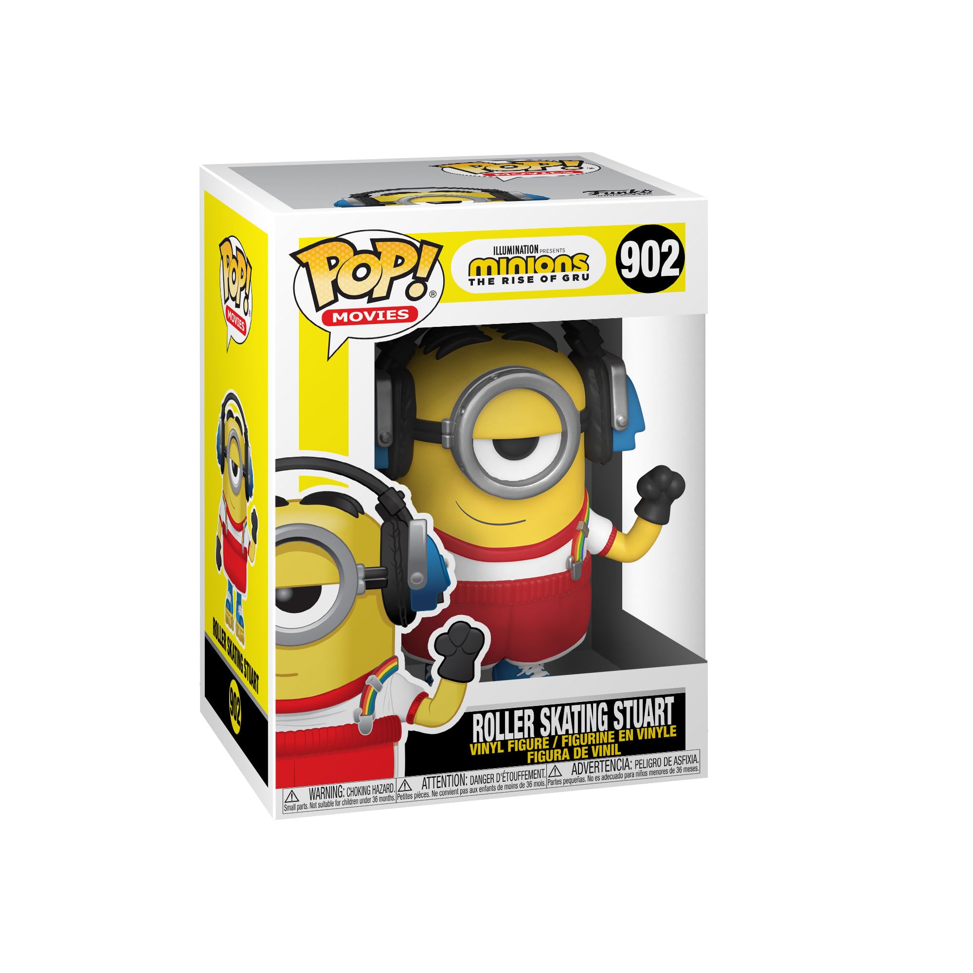 Funko Pop! Movies: Minions 2- Roller Skating Stuart - Despicable Me: Minions - Collectable Vinyl Figure - Gift Idea - Official Merchandise - Toys for Kids & Adults - Movies Fans