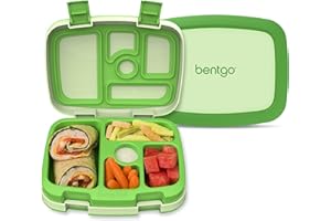Bentgo® Kids Bento-Style 5-Compartment Lunch Box - Ideal Portion Sizes for Ages 3 to 7 - Leak-Proof, Drop-Proof, Dishwasher S