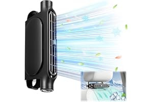 iKiKin USB Car Seat Cooling Fan With Elastic Belt 3 Wind Speeds Space-Saving Car Front Seat Backseat Fans For All Cars Vehicle Jeep Van RV Truck ，Recirculating air conditioning in the car