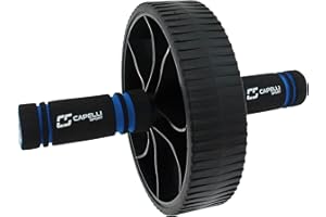 Capelli Sport Ab Wheel Rollout, Exercise Roller for Abdominal and Core Strength Training, Black