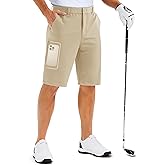 MAGCOMSEN Men's Golf Shorts with 6 Pockets 11 inch Inseam Quick Dry Stretch Casual Work Dress Hiking Shorts for Men