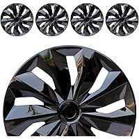 Hubcaps Wheel Cover Replacement R16 Size Hub Cap Universal-Fit Steel Wheel Rim Caps ABS Tire Covers for Most Cars Trucks Seda