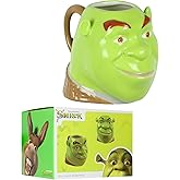 Surreal Entertainment Dreamworks Shrek Mug Ceramic 3D Molded Face Design Coffee Tea 20 oz Cup Drinkware
