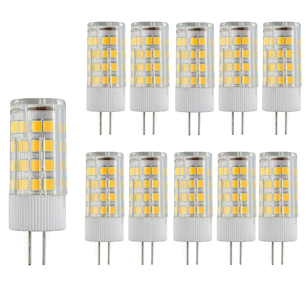 BAISHICHENG G4 LED Corn Bulbs,3W(Equivalent to 30W Halogen) 3000k Non-Dimmable LED Lamp,Warm White 360° Beam Angle 10 Packs Energy-Saving LED Lighting Bulb