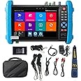 8K IP Camera Tester, WANLUTECH CCTV Tester 7 inch Touchscreen 8MP TVI CVI AHD SDI CVBS Camera Test RJ45 Cable Tester PoE Network Tools RS485 WiFi HDMI I/O VGA in (IPC-9800CADHS Pro)