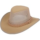Mesh Safari Hat for Men Aussie Hats Golf Soaker Hats Summer Wide Brim Outback Hat Fishing Hat