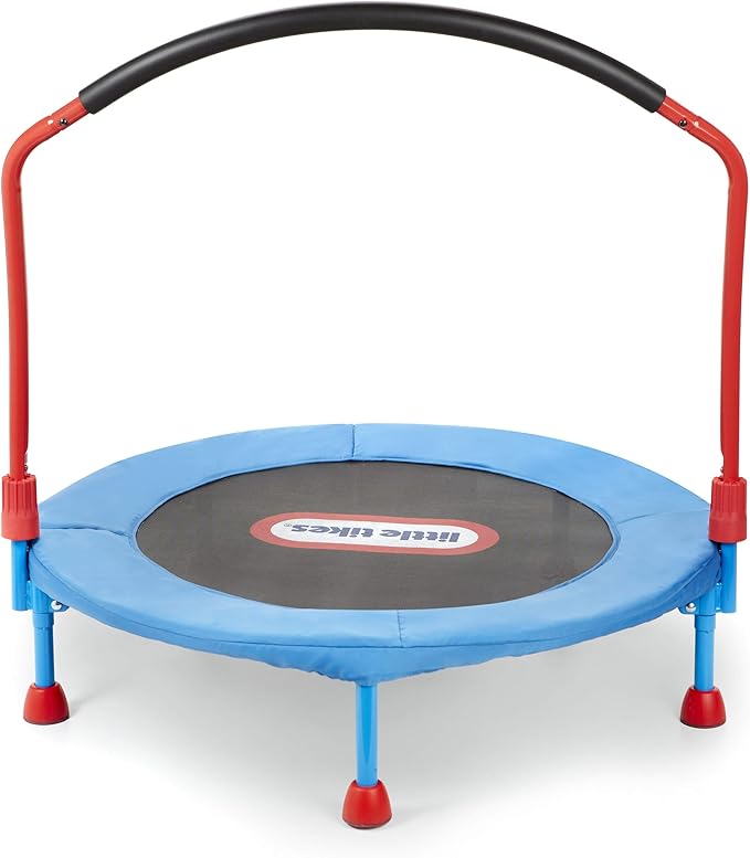little tikes easy store 7ft folding trampoline