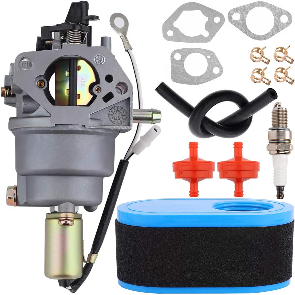 ZAMDOE 951-12771A Carburetor for MTD for Husky T1000 T1200 R1000 RER1000 LT1500 Lawn Tractors 4P90HU 4P90JHA 4P90JU 4P90MU 420cc engines 751-12771A 751-12823 951-12823 with 951-12260 Air Filter