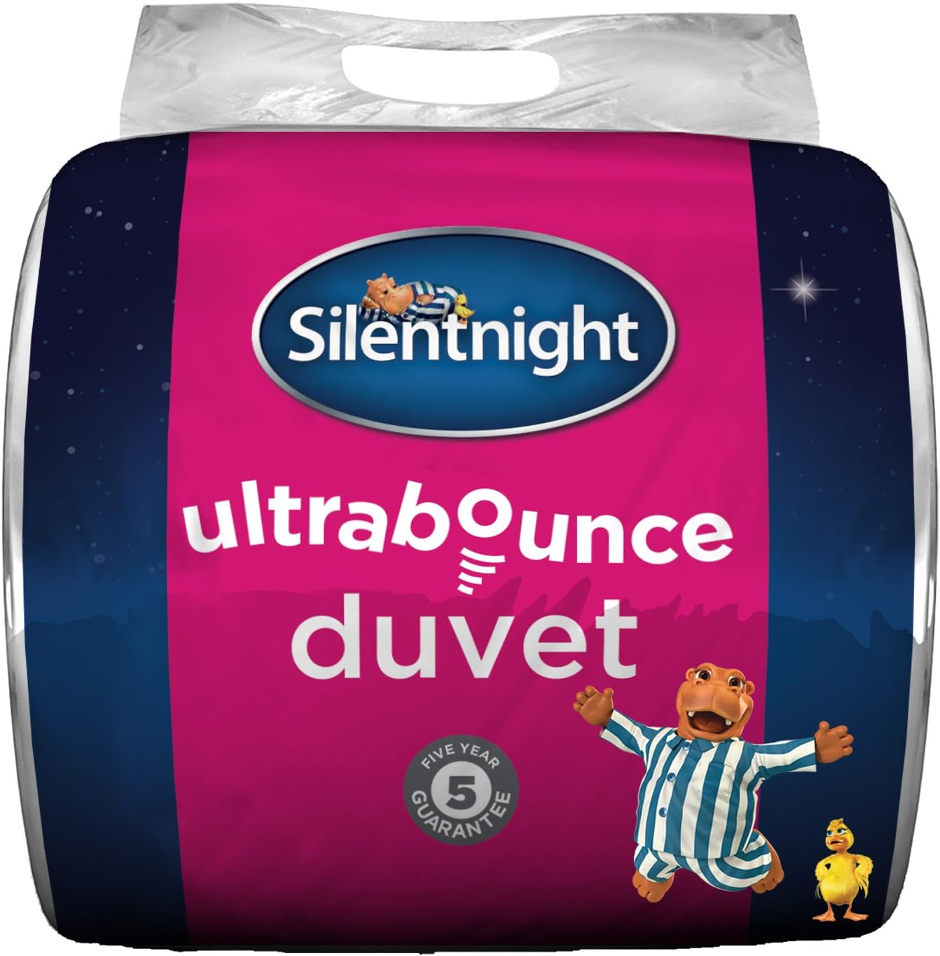 Silentnight Ultrabounce Duvet, 4.5 tog, Microfiber, White, Super King