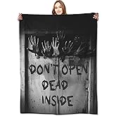 VODRM Horror Gothic Blanket,with Zombie Hands Throw Blankets,Gifts for Women Men, Lightweight Soft Fleece Cozy,for Sofa Couch Bed Room Travel,Festival Halloween Spooky Goth Decor,50x60in