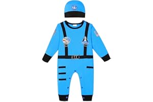 Zusnxaxe Newborn Infant Baby Boy Girl Costume Outfit Uniform Astronaut Bat Costume Clothes Ropmer Prisoner with Hat Long