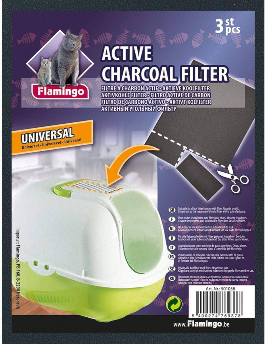 Karlie Flamingo 10740 Universal Carbon Filter for Cat Wash Basin Can Be Cut to Size, Black - Image 3