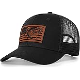 Pnkvnlo Fishing Gifts for Men - Snapback & Trucker Hats - American Flag Outdoor Fishing Hat