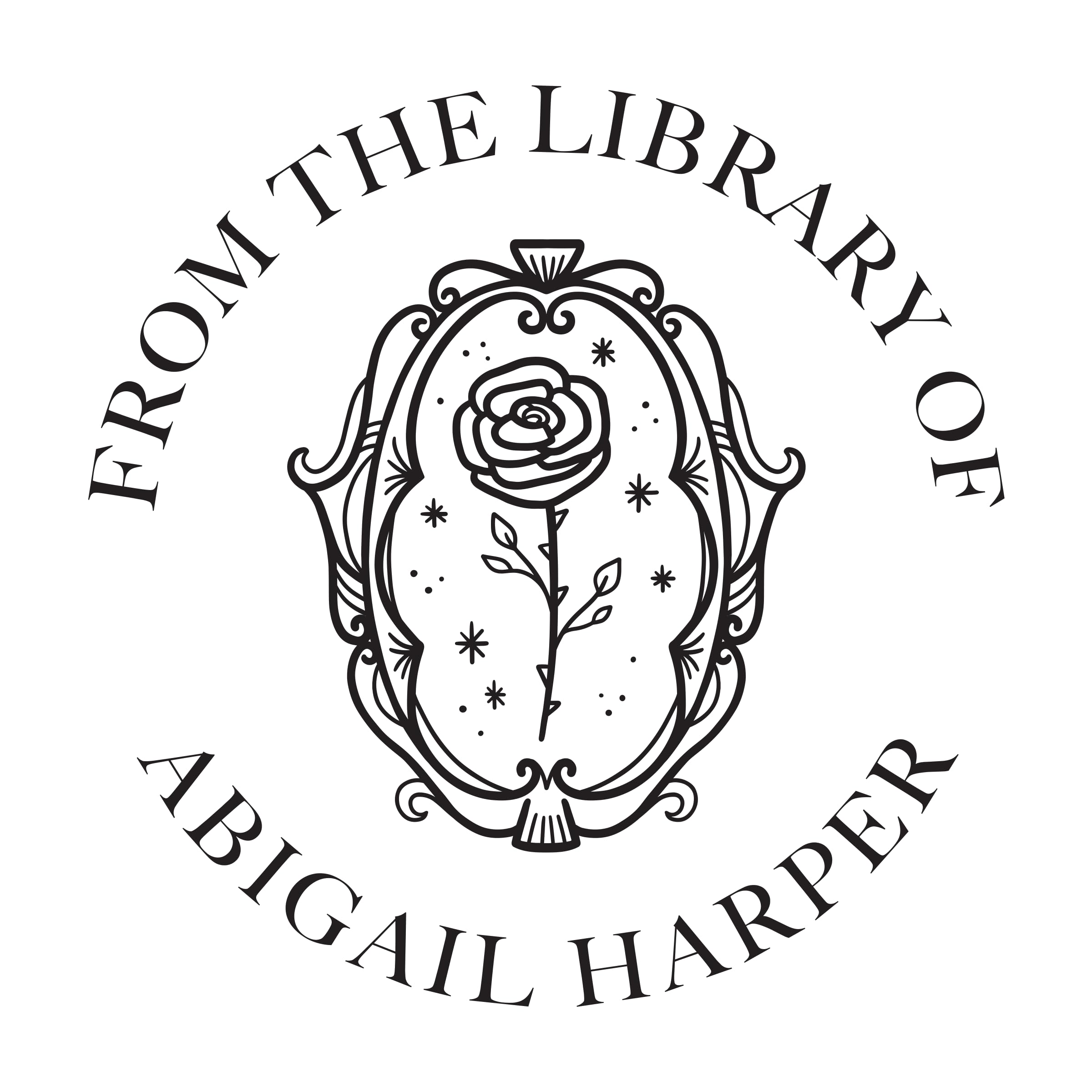 Personalized Book Embosser or Stamp Custom Round