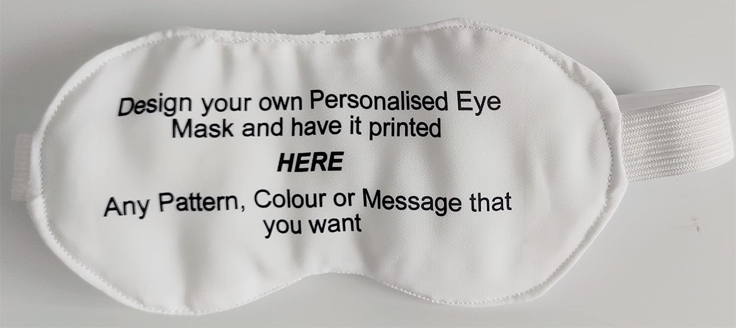 Eye Mask Personalised with Storage Bag Amazon.co.uk Handmade