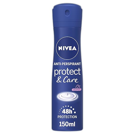 NIVEA Protect & Care AntiPerspirant Deodorant Spray Pack of 6 (6 x