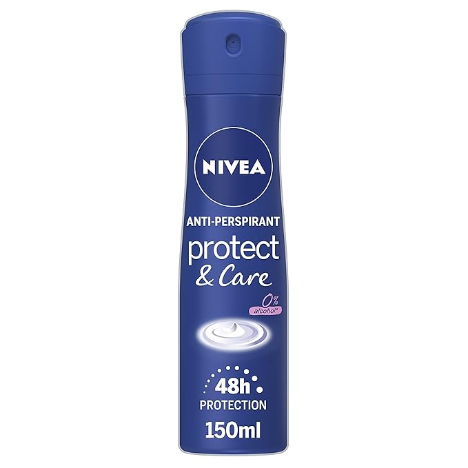 NIVEA Protect & Care AntiPerspirant Deodorant Spray Pack of 6 (6 x