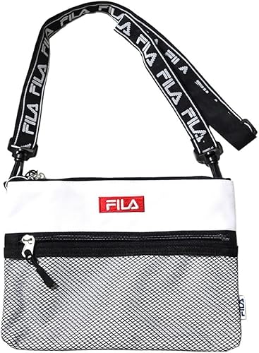 Amazon Co Jp Fila フィラ サコッシュ ショルダーバッグ メンズ レディース Fm97 ホワイト 並行輸入品 シューズ バッグ