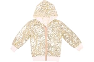 Cilucu Kids Jackets Girls Boys Sequin Zipper Coat Jacket for Toddler Birthday Christmas Clothes