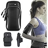 Phone Holder Arm Bands, Small Crossbody Shoulder Holsters Bag with Arm Band,Arm Band Sleeve Fit Sport Gym Hiking Black (Black)